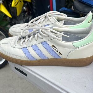 Adidas Spezial Men's Sneakers - White, Light Blue, and Mint